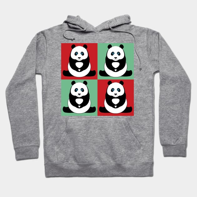 PANDA PAWS HEART 4 Hoodie by JeanGregoryEvans1